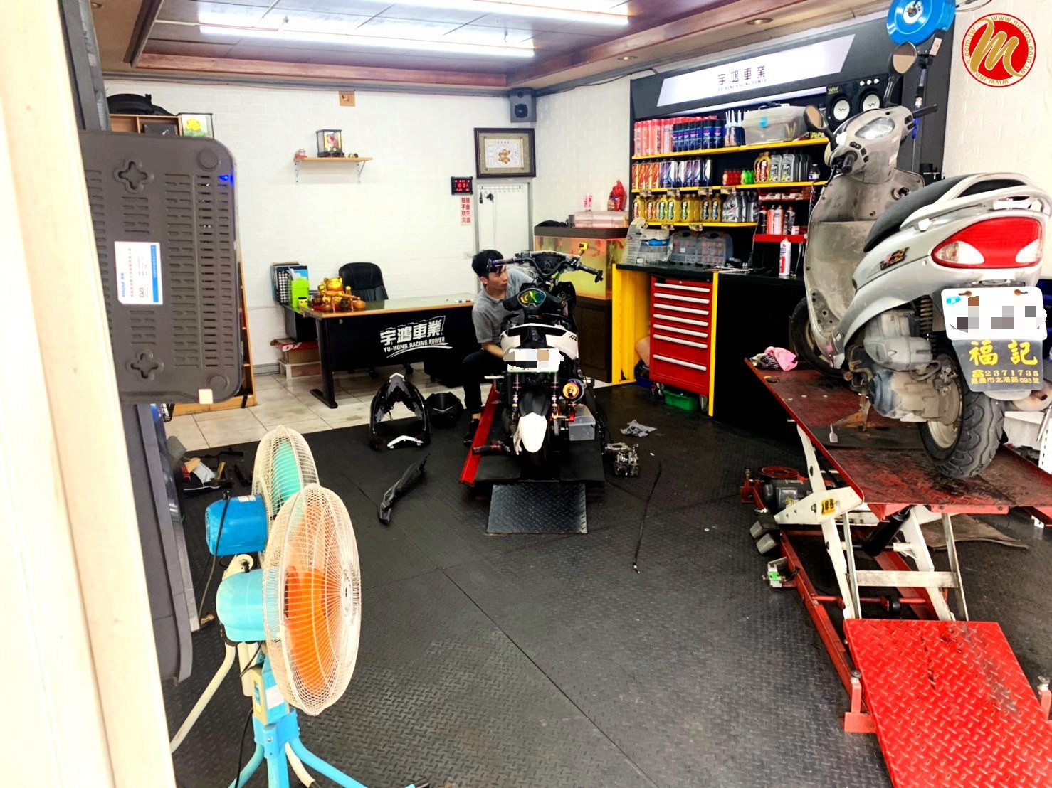  美督機油合作店家 宇鴻機車行/美督合作店家/美督店家