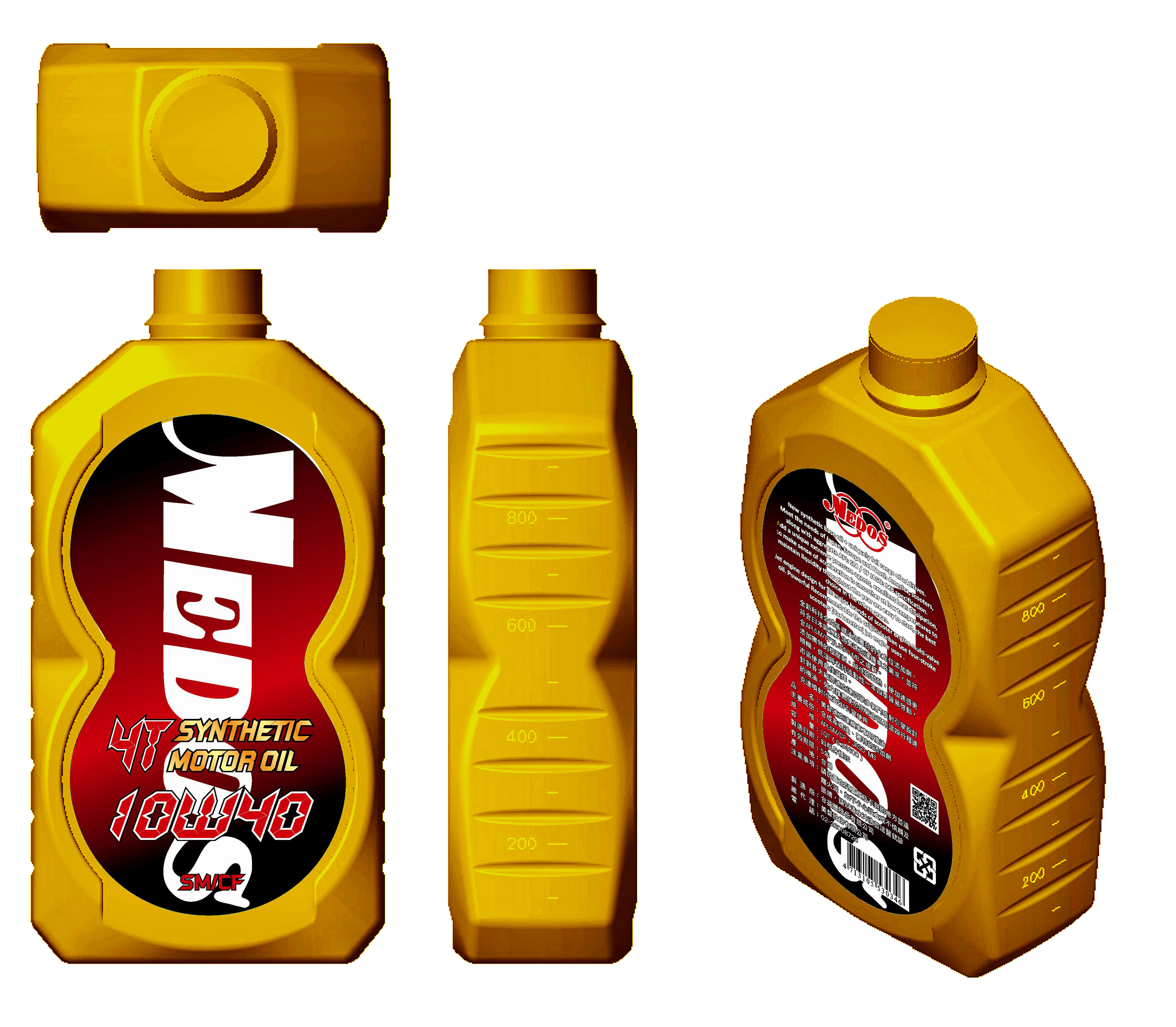 美督10W-40塑瓶原設計圖